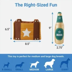 Frisco Beer Plush Squeaky Dog Toy, 7 count 6 Frisco Beer Plush Squeaky Dog Toy, 7 count -FRISCO Sales 327049 PT1. SY630 V1648561586