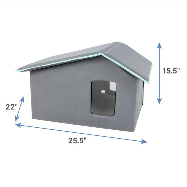 Frisco Extra Wide Indoor Unheated Cat House 4 Frisco Extra Wide Indoor Unheated Cat House - Image 2