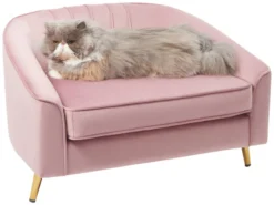 Frisco Elevated Curved Dog & Cat Sofa Bed with Removable Cover -FRISCO Sales 331626 PT2. SY630 V1643928701