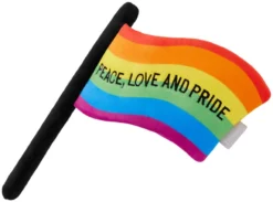 Frisco Pride Flag Flat Squeaky Dog Toy