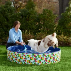 Frisco Outdoor Dog Swimming Pool, Hawaiian Print