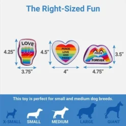 Frisco Pride Rainbow Hide & Seek Puzzle Plush Squeaky Dog Toy -FRISCO Sales 331673 PT2. SY630 V1649785282