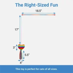 Frisco Pride Teaser Wand Cat Toy with Catnip, 2 count -FRISCO Sales 331682 PT2. SY630 V1649785024