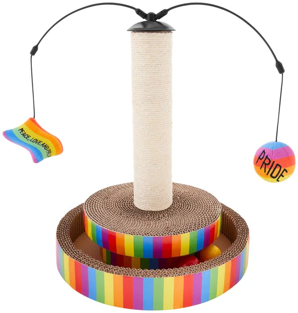 Frisco Pride Interactive Cat Scratcher Toy with Catnip 3 Frisco Pride Interactive Cat Scratcher Toy with Catnip
