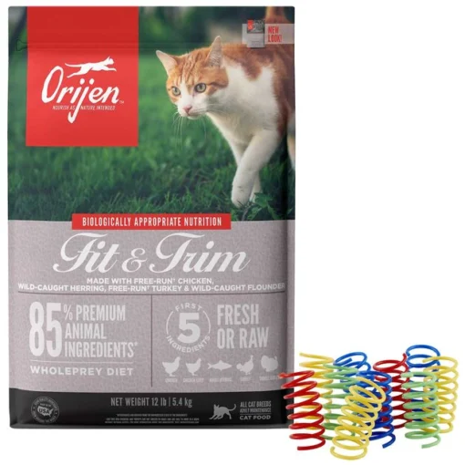 ORIJEN||Frisco ORIJEN Fit & Trim Grain-Free Dry Food + Frisco Colorful Springs Cat Toy -FRISCO Sales 338697 MAIN. SY630 V1635917742